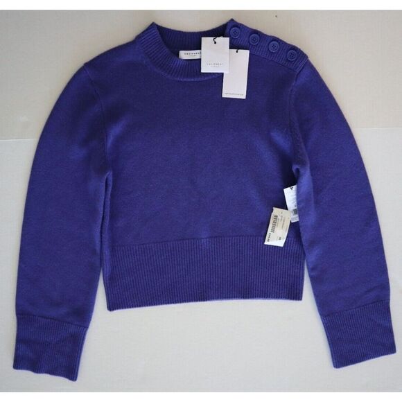 Equipment SW02156 Women's Sz XS Royal Blue Rozanna Cashmere/Wool Sweater - Picture 1 of 6